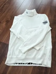 PEARLY GATES ホワイトタートルネックセーター