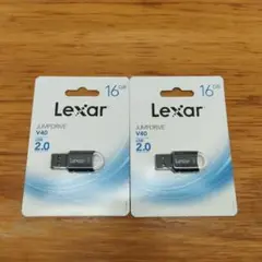 Lexar JumpDrive V40 16GB USBメモリー 2個セット