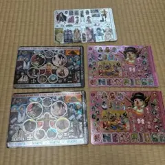 ワンピース ONE PIECE シール メモリアル メタルアート 2011 5枚