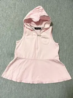 バーバリー　フード付きピンクワンピース　80cm