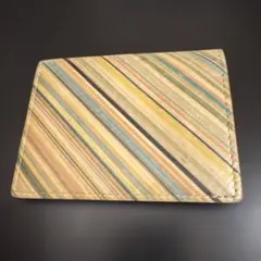 ポールスミス 本革 パスケース マイナンバーカードケース マルチストライプ定期入
