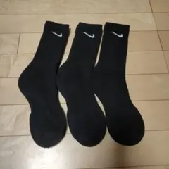 Nike 黒 ソックス 3足セット 21-23cm