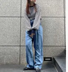 アングリッド　スリーブボリュームワッフルロングスリーブTee 新品タグ付き