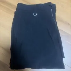 メンズ ブラック スラックス Dカン付き