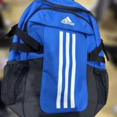 adidas 青 ストライプ リュック