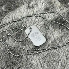 stussy silver dog tag pendant ball chainのサムネイル