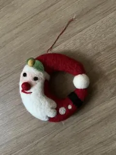 フェルト　クリスマス　サンタクロースオーナメント