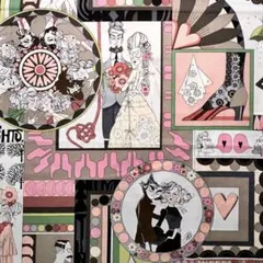 アレキサンダーヘンリー　ghastlie　love　95cm　輸入生地　廃盤レア