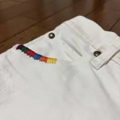 1 piu 1 uguale 3 bandana denim ショート パンツ
