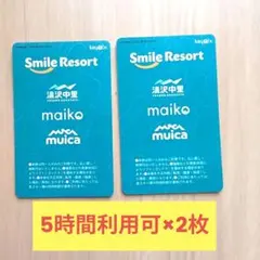【TKHR様専用】舞子、湯沢中里、ムイカ利用可 大人 5h利用可×2枚