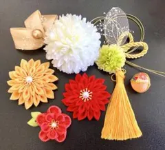 成人式 卒業式髪飾り 丹後ちりめん細工