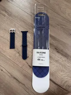 シリコンバンド 44/42mm ネイビージャンク品
