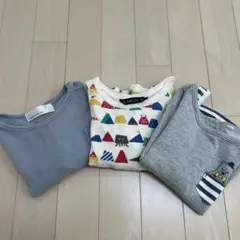 ★3枚セット★秋・冬服 長袖トップス Tシャツ 90cm まとめ売り