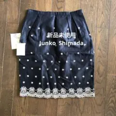 新品未使用　刺繍入り 麻タイトスカートのサムネイル