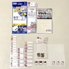 ゼッケンテープ タグペタラベル ネームテープ 名前シール キティちゃん 保育園