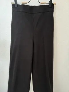 パンツ ダークブラウン ゴム