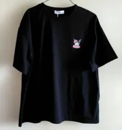 【クロミ サンリオ 半袖Tシャツ ブラック】のサムネイル