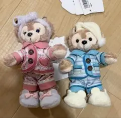 【タグ付き】ダッフィー　オータムスリープオーバー 2019 ぬいぐるみバッジ