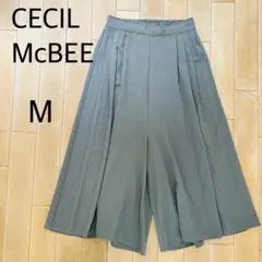 CECIL McBEE セシルマクビー ワイドパンツ ガウチョ M カーキ