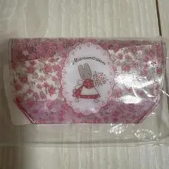 マロンクリームプールバッグ風ミニポーチ