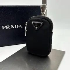 YU様専用　プラダ ミニポーチ リナイロン 三角ロゴ ブラック ケース