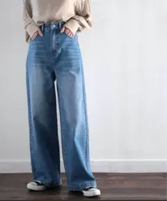 classicalelf ✴︎ ハイウエスト ルーズ デニム パンツ