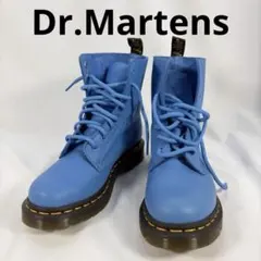 ［美品］Dr.Martens 1460 8ホール レザーブーツ ライトブルーのサムネイル