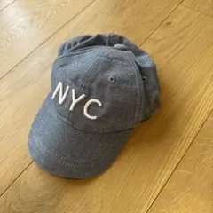 ベビー　デニムキャップ　NYC 50cm
