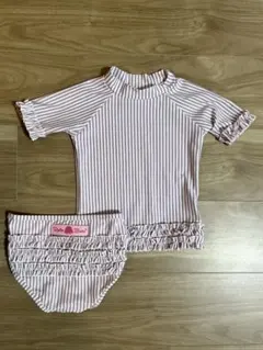 Ruffle Butts パープルストライプ セパレート水着 2T