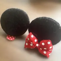 ディズニー⭐︎ミニー⭐︎ヘアピン　付け耳