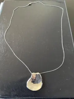 シルバー　ロングネックレス