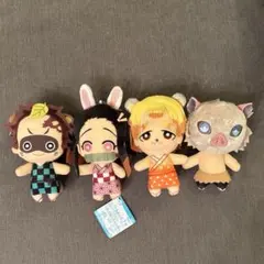 鬼滅の刃　ともぬい　伊之助の幸せな夢　ぬいぐるみマスコット　無限列車　4体セット
