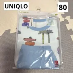 【新品】ユニクロ　UNIQLO ベビーパジャマ　ぞうくんのさんぽ　サイズ80