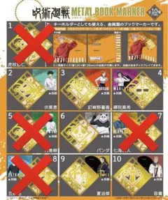 呪術廻戦 メタルブックマーカー (キーホルダー)