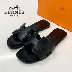 HERMESエルメス 箱付き オランムートンサンダル 36.5 - メルカリ