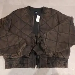 新品未使用　GAP キルティングジャケット XS ダークブラウン
