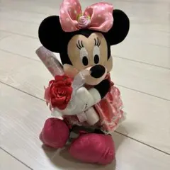 ミニーマウスぬいぐるみ電報付き