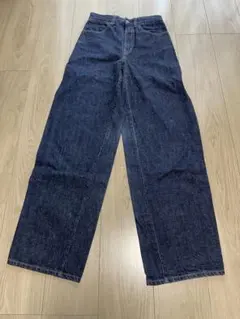 UNIQLO U ワイドフィットカーブジーンズ　ブルー　23インチ
