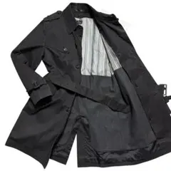 4175 美品 ポールスミス トレンチコート カシミヤ混 ライナー付き ブラック