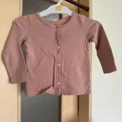 シンプル カーディガン ピンク 160cm