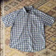 Eddie Bauer 半袖チェックシャツ　Lサイズのサムネイル