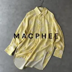 MACPHEE 】麻100% 半袖リネンシャツ マルチカラー ストライプ M - メルカリ