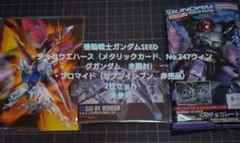 機動戦士ガンダムSEED　メタリックカード　ブロマイド　2枚セット　未使用