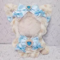 ぬい服 着ぐるみ にじぱぺ 10cm 天使 白×水色 十字架❤︎ - メルカリ