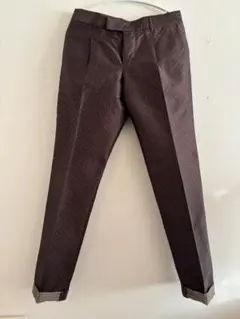 PRONTO UOMOイタリア製 90S〜00S ワイドスラックス ダークグレー