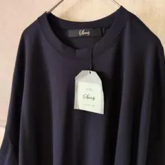 《新品タグ付》Squady　スカディ　ビックシルエットワンピース　ネイビー
