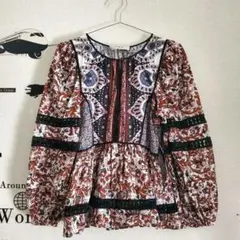 【used美品】Sea NEW YORK 総柄 ボタニカル ブラウスのサムネイル