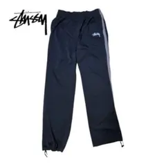 【希少】STUSSY ステューシー トラックパンツ サイドライン ロゴ 刺繍 M