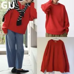 GU アゼクルーネックセーター【XL】