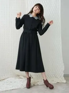 メリージェニー スカラップカラーワンピース